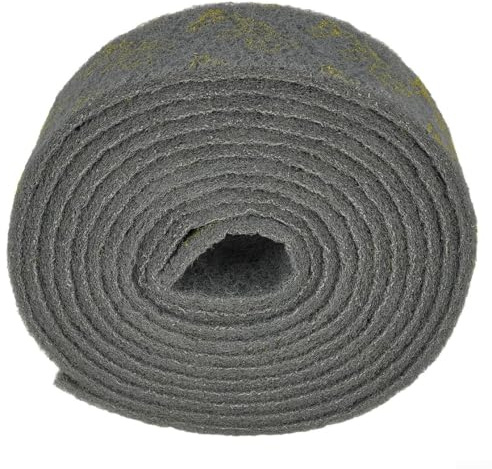 Rouleau de 6 m de tampon à récurer émeri pour cuisine, carrelage, vaisselle et nettoyage industriel (7 cm x 6 mètres)