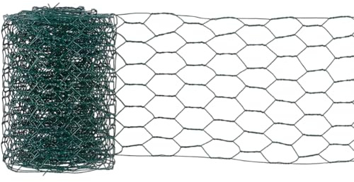 SOFPLATE Filet Métallique pour Fleurs de 3.74 x 118(5) cm en Fer Vert Foncé pour Décoration D'Arche Clôture Protection pour Bricolage Fabrication de Vases Floraux Arrangements Artisanaux de Jardin