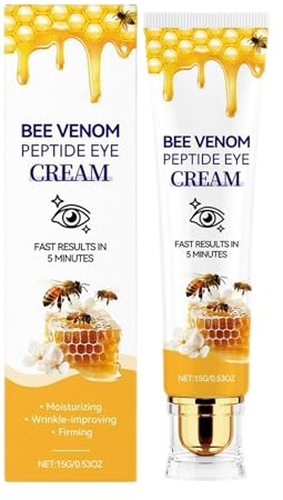 Byuexhp Crème hydratante éclaircissante pour les yeux - 15 g - Crème pour les yeux naturellement brillante - Pour les yeux matures, sensibles, sèches, flasques et grasses, jour et nuit - Pour homme et