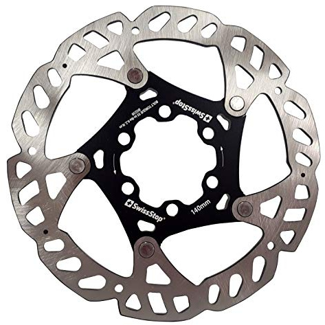 Swissstop Disc Rotor 6 BOLT 140mm,Silver