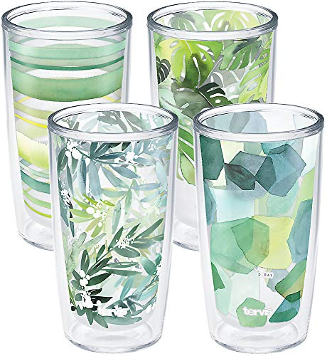 Tervis 1350507 Yao Cheng Lot de 4 gobelets isolés Tritan Transparent
