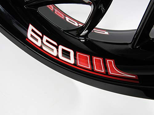BIKE-label Felgenbett Aufkleber Set für Motorrad Auto Felgen 16-21 Zoll rot Größe 650-790099-VA