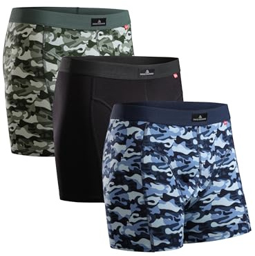 DANISH ENDURANCE Unterhose Herren, Mit oder ohne Eingriff, 3er & 10er Pack | Boxershorts aus weicher Baumwolle mit Stretch, Atmungsaktiv und Scheuerfrei, mit oder ohne Eingriff, für den Alltag