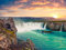 BILD TAPETE PAPERMOON, Godafoss Wasserfall Island,VLIES Fototapete, Digitaldruck, ink. KLEISTER, verschiedene Größen