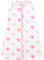 Baby Schlafsack 1.0 TOG, Bio-Baumwolle, Tragbare Babydecke, Schlafsack mit 2-Wege-Reißverschluss, Ganzjahres-Baby-Schlafsack, Kleinkind Junge Mädchen Neugeborenes, Hearts, Small (0-6 Months)