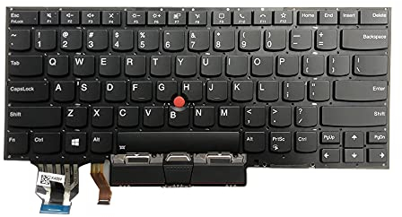 Suyitai USB-QWERTY-Tastatur mit Hintergrundbeleuchtung für Lenovo Thinkpad X1 Carbon 7. / 8. Generation & X1 Yoga Gen 4/5