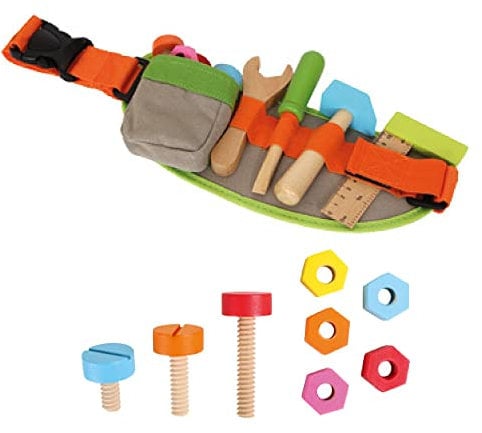 Personalised Children's Wooden Tool Belt, Pretend Tools, Tool Set, Builder, Plumber, Kids tool Set