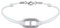 LES POULETTES BIJOUX - Bracelet Lien Argent 925 Maille Marine - Blanc