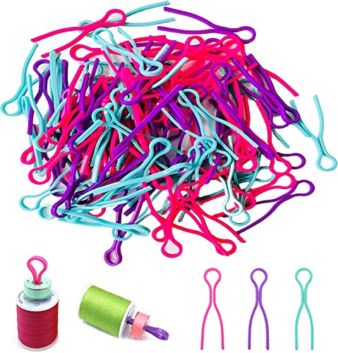 Spulenklemmen,Spulenhalter Clips,Bobbin Buddies,Garnrollenhalter Clips,Spulen Clip 50PC Bobbin Clip Nähmaschinen Zubehör für Fadenspule Organisierendes Nähen