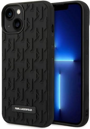 Karl Lagerfeld KLHCP14MRUPKLPK hülle für iPhone 14 Plus 6,7 hardcase schwarz/Black 3D Monogram