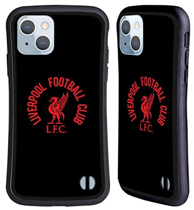 Head Case Designs Offizielle Liverpool Football Club LFC Rot Und Schwarz Liver Bird Hybride Handyhülle Hülle Huelle kompatibel mit Apple iPhone 14