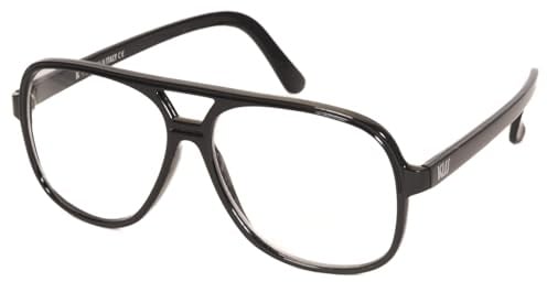 Kiss BLOW Lunettes de Vue Homme Aviateur – Monture Légère en Polycarbonate – Protection UV et Confort Optimal – Design Élégant et Polyvalent, Idéal pour Bureau, Tenues Décontractées et Quotidien