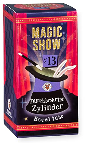 TRENDHAUS 957771 Magic Show Nr. 13 [ Durchbohrter Zylinder ], Verblüffende Zaubertricks für Kinder ab 6 Jahren, Inkl. Online-Videos