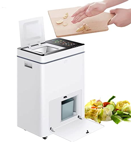RNQZ Cubo de compostaje Cocina, Compostador Cocina residuos Inteligente, triturador Basura Desodorizante Máquina compostaje de inducción silenciosa, Compostador eléctrico para Interior/Exterior,20L