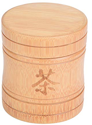 ZLXHDL Contenedor De Matcha, Guardar Te Matcha,PortáTil, Ligero, Almacenado, Tarro De Té, Contenedor De Bambú, Bote, Colador De Té, Lata Con Tapa