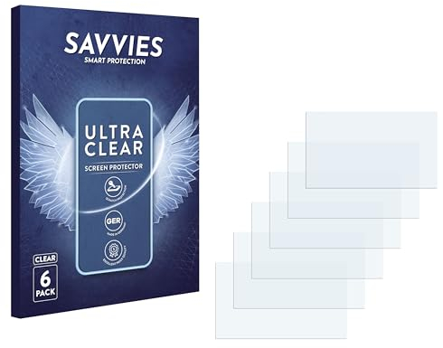 Savvies 6 Stück Schutzfolie für Mercedes-Benz Vito Audio 40 Displayschutz-Folie Ultra-Transparent