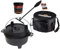 Grillfürst Dutch Oven ca. 4 Liter - stabil stehender Feuertopf durch speziell entwickelte T-Füße, hitzebeständiger Gusseisen Topf, Deckel nutzbar, DO4 inkl. Deckelheber, Tasche und Pflegepaste