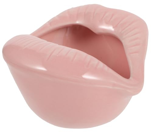 CORHAD Lippenstift-aschenbecher Mund Aschenbecher Autohalterung Vintage- Aschenbecher Keramik Astetischer Zigarrenspitze Tischständer Jahrgang Fräulein Aschenbecherhalter