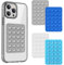 TBUQNZA Lot de 4 Coques de téléphone à Ventouse en Silicone avec Support adhésif, Support antidérapant Mains Libres pour téléphone Portable