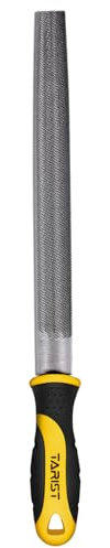 TARIST Lima semitonde in metallo 250mm, lima professionale in acciaio al carbonio, affilatrice per utensili professionali e fai da te