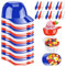 Ciotola da baseball per gelato e gelato, 237 ml, mini scodelle da baseball