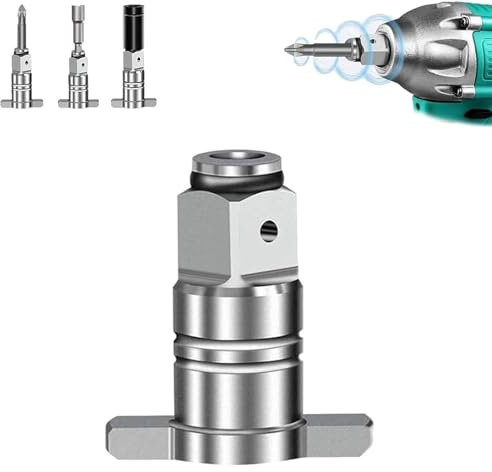 ALOEU Conversion Head for Electric Screwdriver, Wrench Shaft Conversion Head for Industry, 1/2’’anvil Wrench Pin Converter Shaft Adapter, T Shaft Electric Wrench Conversion Tool(3)