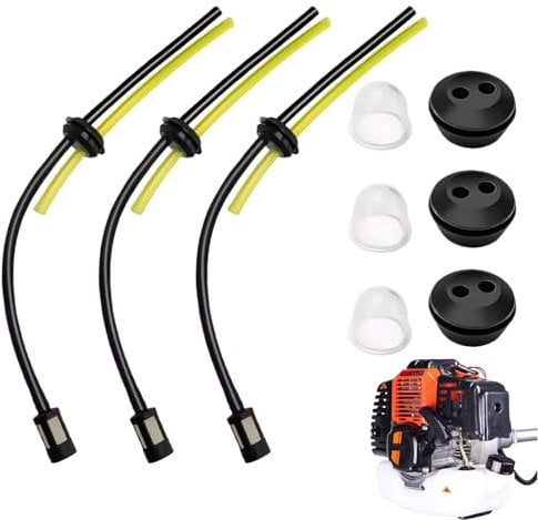 Strimmer Fuel Pipe,3 Set Strimmer Fuel Line Kit,Fuel Hose for Brush Cutter Trimmer, Fuel Line for Petrol Strimmer, Fuel Pipe for Brush Cutter Brush Cutter Trimmer Mower Hedge Trimmer