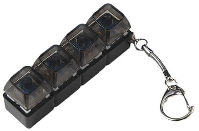 MEAKTSMI 1PC Mechanical Keyboard Switches Tester Keychain Toy Stress Relief Tool With LED Light 2-Key 3-Key 4-Key