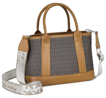 Miss Lulu Damen HBM2422-BN Handtasche, Braun