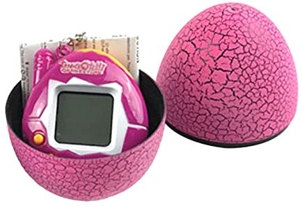 Elektronisches Haustier für Kinder, Tragbar, Lustig, Virtuell, Digital, Haustierspielmaschine mit Eiförmigem Gehäuse (Rosa)