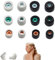 Vierone Memory Foam Earbud Tips for Sony WF-1000XM4 - 6 Pairs (Small, Medium, Large) - Black, Gray - Noise Reducing - Comfortable & Secure Fit - Easy to Clean - Reusable