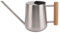 Regadera de Acero Inoxidable, Regadera de Acero Inoxidable de Boca Larga para Diseño de Caño Latas de Madera Flores de Metal Engrosado Doméstico 900 Ml de Capacidad para