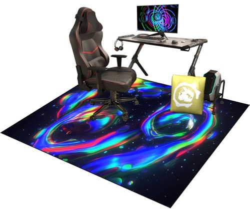 Verbesserte Bodenschutzmatte für Gaming-Stuhl, Teppich, Bürostuhl, Schreibtischstuhl, Professioneller 70 x 100 cm, Matte für Boden- und Stuhlschutz
