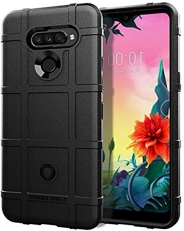 Jiajihua Hülle Kompatibel mit LG V40 ThinQ Stoßfest Anti-Drop TPU-Weichschalenhülle Black