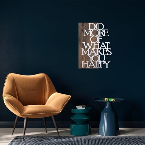 Elegant Decorative Wooden Wall Accessory, 42 x 58 cm, Walnut & Silver | 50% Wood (3 cm) & 50% Metal (1.5 mm) | Wall-Mountable, Unique Design