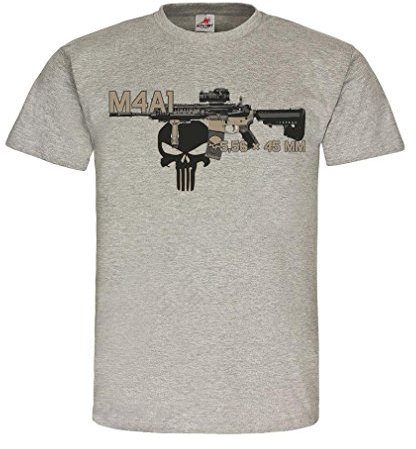 Copytec M1A1 Airsoft Gewehr Waffe Cod Karabiner Deko Fan Usa Amry Gamer Maschinengewehr NATO ISAF Sturmgewehr Delta #21414, Größe:S, Farbe:Grau