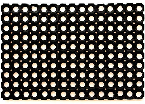 Zerbino in Gomma Forata Tappeto Esterno Drenante Contro Neve Fango E Sporco 100x150 cm