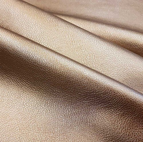 Stoff Meterware Kunstleder bronze Lederimitat Nappa Bezugsstoff stabil neu glänzend Stuhlbezug