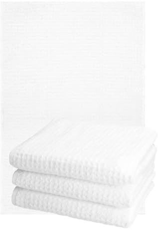 Betz 4er Set Küchentücher Geschirrtücher Küchentuch Größe 40 x 66 cm 100% Baumwolle Farben: weiß