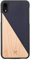 Woodcessories - Coque, Housse Compatible avec iPhone XR en Bois véritable, EcoCase Split (Érable/Bleu)