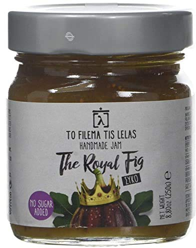 To Filema Tis Lelas Handgemachte Feigen Marmelade ohne Zuckerzusatz – The Royal Fig – 2er Pack (2 × 240 g, 480 g) – 100% griechische Früchte, vegan, glutenfrei, ohne Konservierungsstoffe