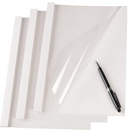 RAYSON Thermo-bindemappen, 2 mm, 15 Blatt, A4, Weiß Thermobindemappe, 25 Stück-er Pack