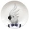 Wild Dining Dinner Plate I Funny Dinner Plate I 100% Ceramic I 9-inch Plate I Funny Plate with Goofy Pet Print I Novelty Tableware | Gift Idea Students | Dishwasher Microwave and Food Safe (Cockatoo)