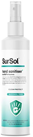 SurSol Instant Hand Sanitiser Alcohol Free Anti-Bacterial Anti-Virus Surface Spray 250ml