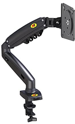 Ergosolid Soporte para Pantalla de Monitor de PC, Brazo ergonómico de Resorte de Gas articulado, 17-30 Pulgadas, VESA 75 mm y 100 mm, Giratorio 360 °