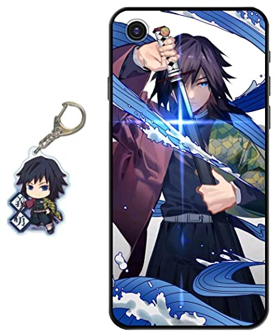Staremeplz Compatible iPhone 7/8 / SE 2020 Case - Anime Design with Figure Keychain, Soft Silicone Flexible TPU Animation Case