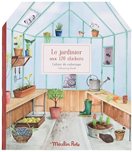 Moulin Roty Carnet d'autocollants jardinier