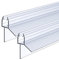 100cm Duschdichtung für 5/6mm Glastür (2 Stück) Ersatzdichtung Duschtür Dichtung Ersatzdichtung Duschkabine Wasserabweiser Schwallschutz Abdichtung