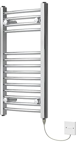Warmehaus 700 x 400 mm 150 W scaldasalviette elettrico cromato bagno elettrico radiatore scaletta curva scaletta