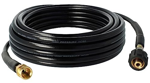 vhbw prolunga tubo flessibile da 10 m compatibile con Kärcher K6, K 5.91 MD T 200, K 6.80 M T 250 idropulitrice con attacco filettato M22 x 1,5, nero